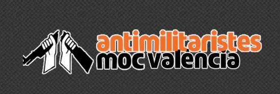 The logo of Antimilitaristes - MOC València