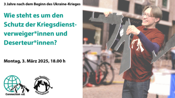 Poster for the webinar on the war in Ukraine